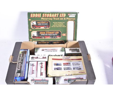 Modern Diecast Vehicles, a collection of vintage and modern mainly commercial vehicles, in various scales, boxed Eddie Stobar
