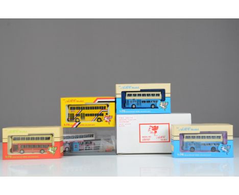 ABC Models Far Eastern Buses,  a boxed/cased group of 1:76 scale includes China Motor Bus Leyland double deck models, include