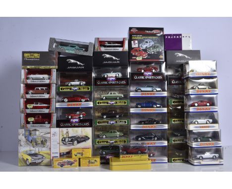 Modern Diecast Post-war Vehicles, a boxed collection of 1:43 scale or similar private and competition cars comprises, Atlas E