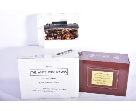 Midsummer Models Limited Edition Burrell Showman's Engine, a boxed (with outer box) MSM002 1:24 scale model The White Rose of