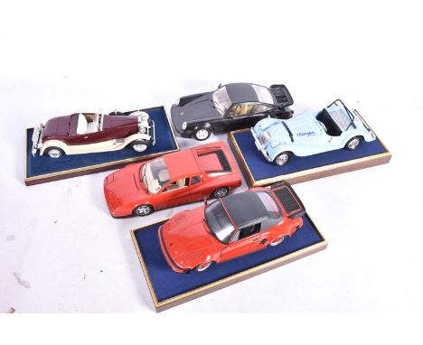 Modern 1:18 Scale and Larger Vintage and Modern Vehicles, an unboxed group some with display plinths of private, commercial a