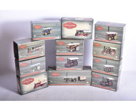 Corgi Vintage Glory of Steam, a boxed group of 1:50 scale models comprises Burrell Showmans Engines, CC20503 Anderton &amp; R