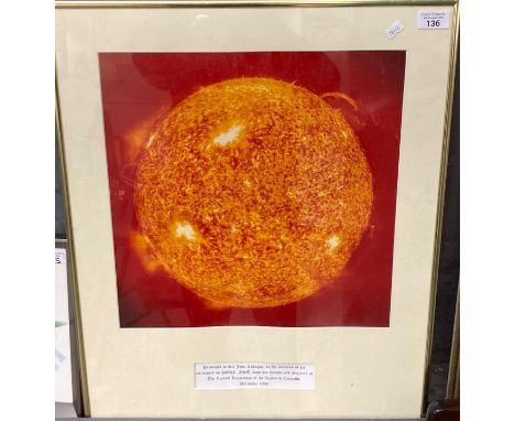 The sun seen in extreme UV light from ESA/Nasa solar and ionospheric observatory, showing a huge cloud of plasma being expell