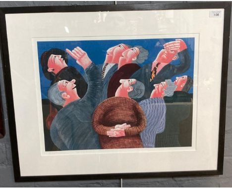 After Muriel Williams (20th century), 'Up She Goes', limited edition coloured print No. 123/195, signed in pencil by the arti