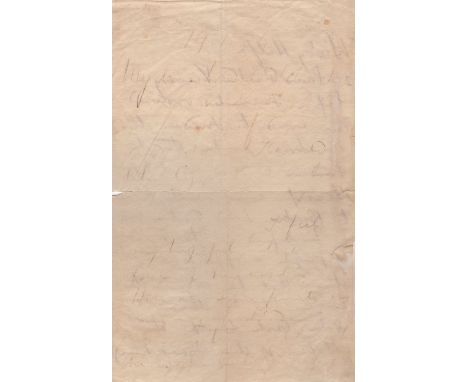 CHARLES GEORGE: (1833-1885) British Army officer, known as Chinese Gordon. A.L.S., C G Gordon, three pages, 8vo, n.p., 19th J