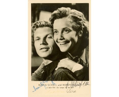 GERMAN CINEMA: Selection of vintage signed postcard photographs by various German film actors and actresses comprising Maria 