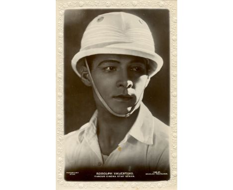 VALENTINO RUDOLPH: (1895-1926) Italian Actor, who starred well-known silent films in the 1920´s. An early sex-symbol icon. Va