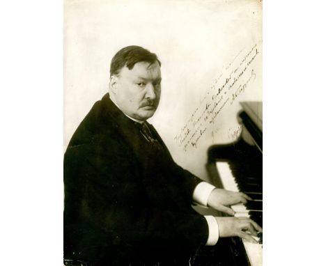 GLAZUNOV ALEXANDER: (1865-1936) Russian Composer and music Teacher. He was the direct successor of most of the Group of five 