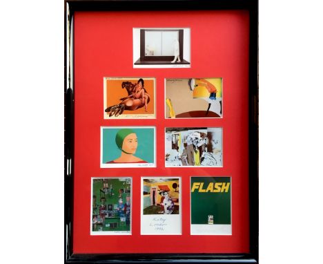 POP ART: An attractive selection of eight signed postcards by various artists, comprising GEORGE SEGAL (1924-2000) American p