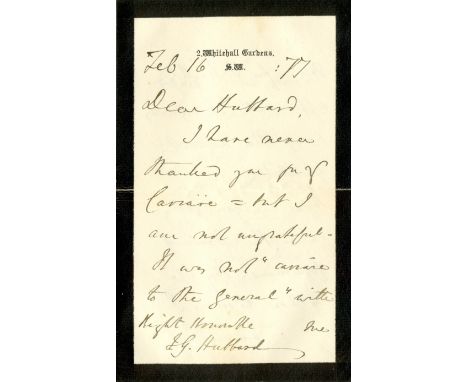 DISRAELI BENJAMIN: (1804-1881) British Prime Minister 1874-80. Two excellent A.Ls.S., by Disraeli, the first signed `Beaconsf
