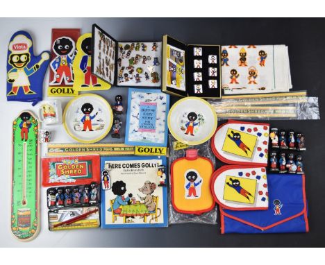 Golly collectables including band members, thermometer etc