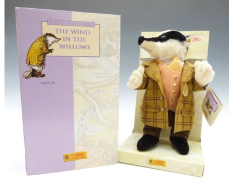 Steiff Classic limited edition Wind In The Willows Badger, in original box.&nbsp;