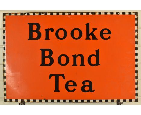 Vintage Brooke Bond Tea enamel advertising sign, 51 x 76cm