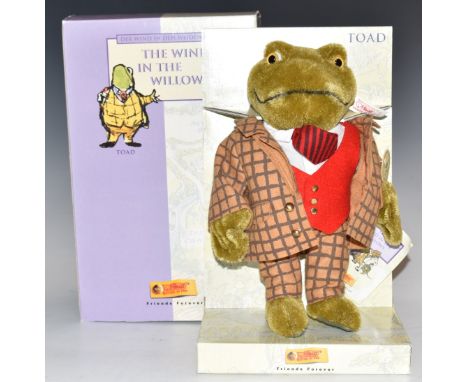 Steiff Classic limited edition Wind In The Willows Toad, in original box.&nbsp;