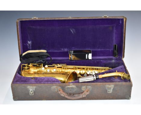 Henri Selmer 'Cigar Cutter' Selmer Super Sax&nbsp;saxophone, manufactured in 1931, serial number 14469, with Selmer mouthpiec