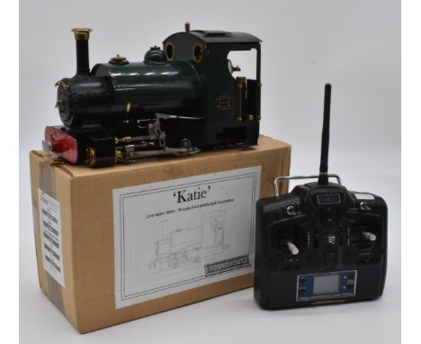 Roundhouse 32mm gauge (convertible to 45mm) 16mm scale live steam gas fired 0-4-0 tank locomotive 'Katie' with 2.4ghz radio c