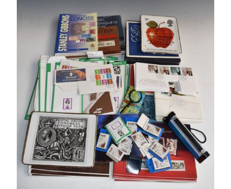 Sundries comprising numerous stamp anniversary booklets, large quantity Hawid &amp; Davo mounts, GB concise catalogue, two ce