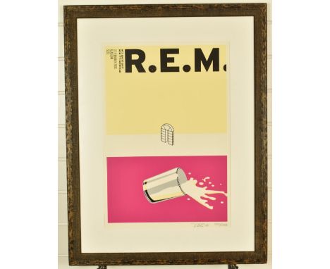 REM 'Now It's Overheard' signed limited edition (200/200) lithograph, 55 x 37cm framed and glazed&nbsp;