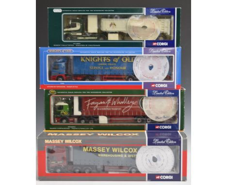 Eight Corgi Collectibles limited edition 1:50 scale diecast model haulage vehicles including Continental 75802, C.M. Downton 