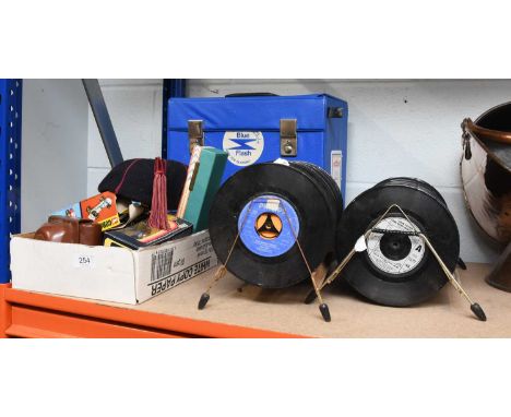 Miscellaneous Items Including: various 45's including rock and pop from the 70's/80's, Corgi formular one models, Kodak and o