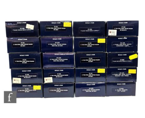 A collection of OO gauge Bachmann rolling stock, to include tipper wagons, plank wagons etc, all boxed. (20) 