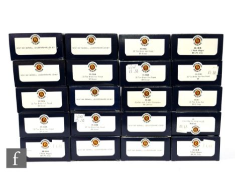 A collection of OO gauge Bachmann rolling stock, to include brake vans and plank wagons, boxed. (20) 