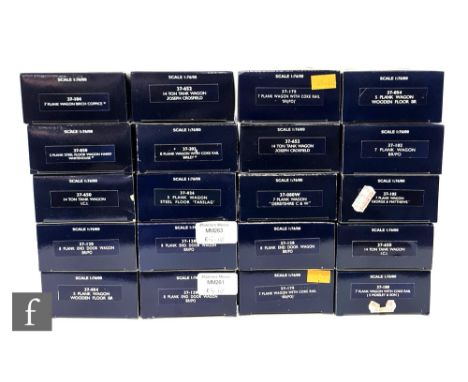 A collection of OO gauge Bachmann rolling stock, to include plank wagons, tank wagons etc, all boxed. (20) 