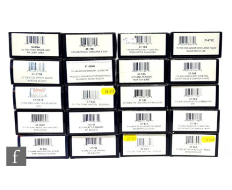 A collection of OO gauge Bachmann rolling stock, to include plank wagons, brake vans, tank wagons etc, all boxed. (20) 