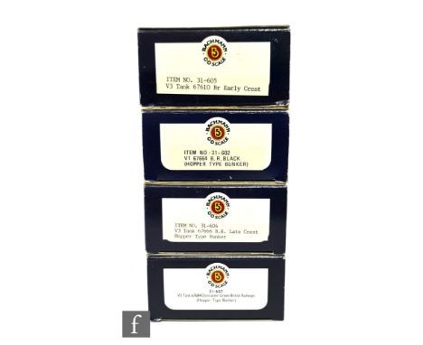 Three OO gauge Bachmann 2-6-2T BR V1/3 Class locomotives, 31-602 67664, 31-604 67666 31-605 67610 and 31-607 67684, all boxed