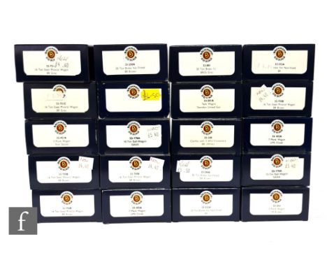 A collection of OO gauge Bachmann rolling stock, to include plank wagons, mineral wagons, brake vans etc, all boxed. (20) 