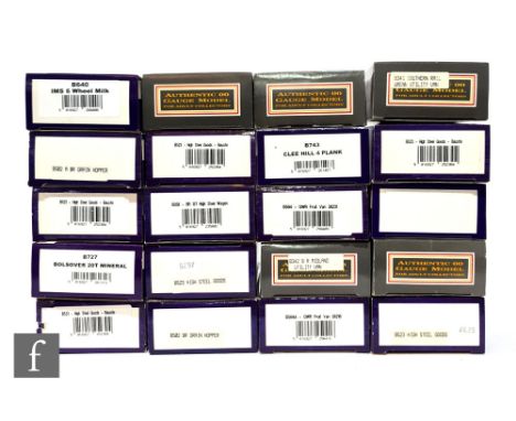 A collection of OO gauge Dapol rolling stock, to include high steel goods wagons, fruit vans, grain hopper etc, all boxed. (2