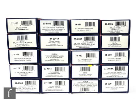 A collection of OO gauge Bachmann rolling stock, to include plank wagons, tank wagons etc, various exclusives, all boxed. (20