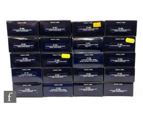 A collection of OO gauge Bachmann rolling stock, mostly mineral wagons, boxed. (20) 