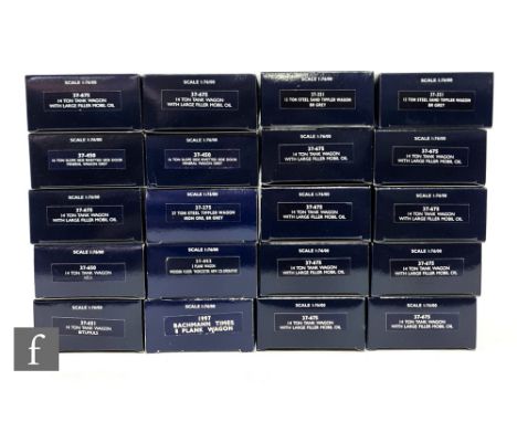 A collection of OO gauge Bachmann rolling stock, mostly tank wagons, boxed. (20) 