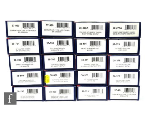 A collection of OO gauge Bachmann rolling stock, to include brake vans, ventilated vans etc, all boxed. (20) 