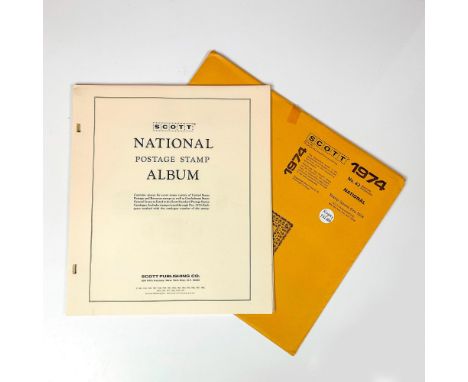 Collection of national stamps and postage album by Scott Minuteman. This item has its original packaging. Never hinged. Like-