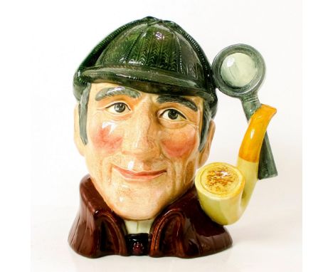 Variation One. Dark green deerstalker hat, brown cloak.Royal Doulton backstamp. Artist: Alan MooreIssued: 1973 - 1996Dimensio