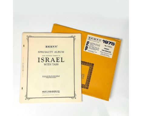 Israel specialty tab singles stamp album collection. 19th and 20th century like-new condition. This item has its original pac