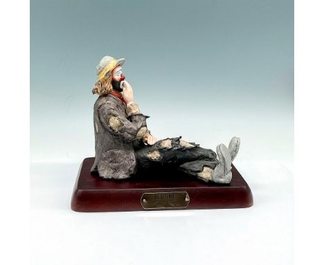 Part of The Signature Collection - Matte finished figural dressed in tattered attire with hand to mouth. Signed. Limited edit