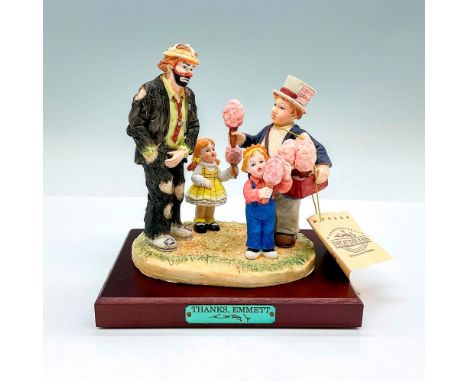 Part of the Day At The Fair Collection. Limited issue 1723. Hand painted porcelain figure. Depicting Emmett the clown paying 