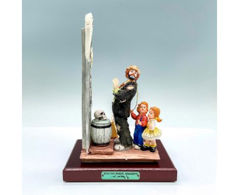 Part of the Day At The Fair Collection. Limited issue 1373. Hand painted porcelain figure. Depicting Emmett the clown with tw