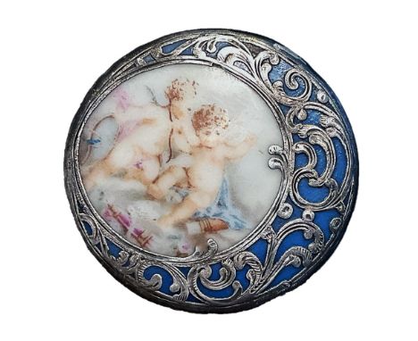 1 Extra large size 19th century silver overlay button.Whether you call these silver overlay or silver deposit as some people 