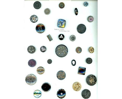 32 S/M/L 19th/20th Century including pictorial.This lot includes a nice studio from 2002 by Carolyn Baum, silver lusters, gol