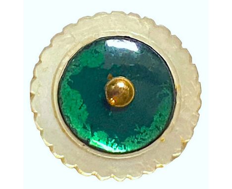 1 Large 18th century pearl with a foil backed pinshanked button.From the collection of the late Shirley Case of Missouri. Thi