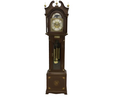 A  20th century longcase clock made to celebrate the millennium in the year 2000, this clock being No 2 of only 200 manufactu