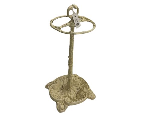 Ornate shell cast iron stick standDimensions: Length/Width:&nbsp;56cm&nbsp;