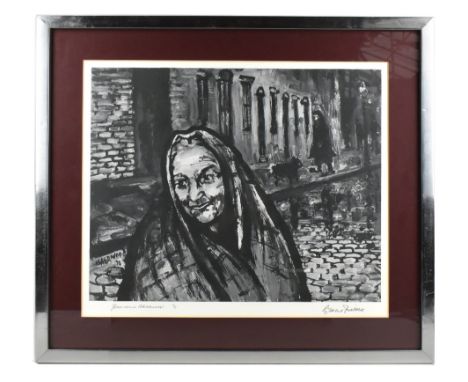 JAMES LAWRENCE ISHERWOOD. FRSA FIAL (1917-1989); a limited edition print, 'Gracie Fields', signed, 12/75, 44 x 53cm, framed a