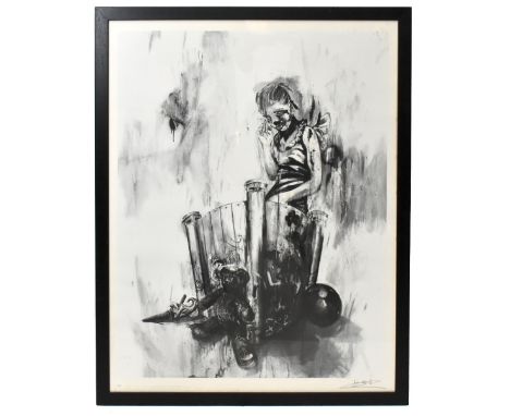 ANTONY MICALLEF (born 1957); limited edition monochrome print, 'Bethlehem', signed in pencil lower right, 107/150 within the 