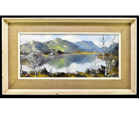 CHARLES WYATT WARREN (1908-1993); oil on board, 'High Meadows, Carnarvon', signed lower left, 24 x 54cm, framed. (D)Additiona
