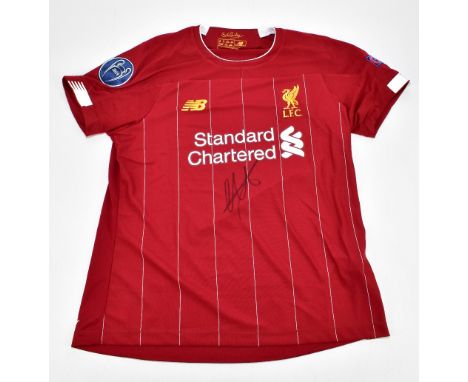 TRENT ALEXANDER-ARNOLD; a Liverpool Premier League winners home shirt, signed to the front, size 14.Additional InformationCre